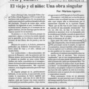 Una obra muy singular  [artículo] Mariano Aguirre.