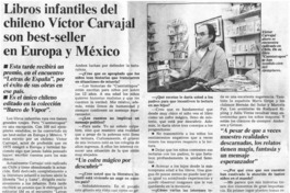 Libros infantiles del chileno Víctor Carvajal son best seller en Europa y México