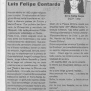 Luis Felipe Contardo  [artículo] Silvia Yáñez Cerpa.