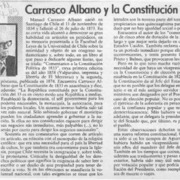Carrasco Albano y la Constitución del 33  [artículo] Manuel Salvat Monguillot.