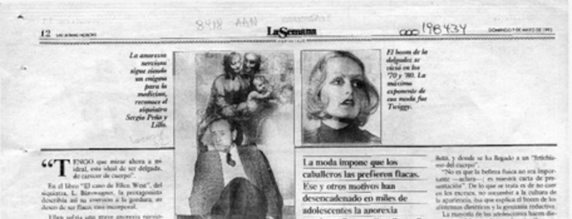 Anorexia, flacas a morir  [artículo] Andrea Bostelmann.
