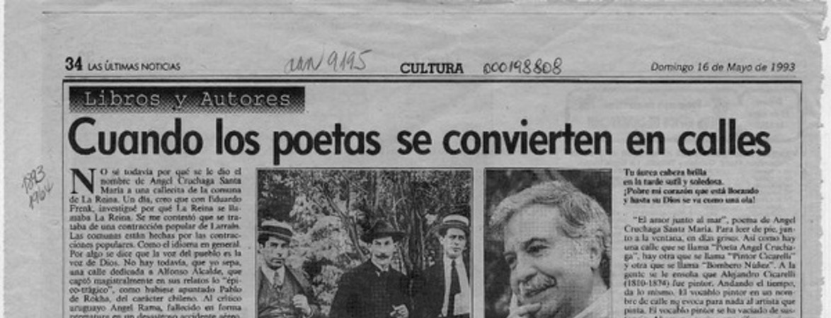 Cuando los poetas se convierten en calles  [artículo] Filebo.