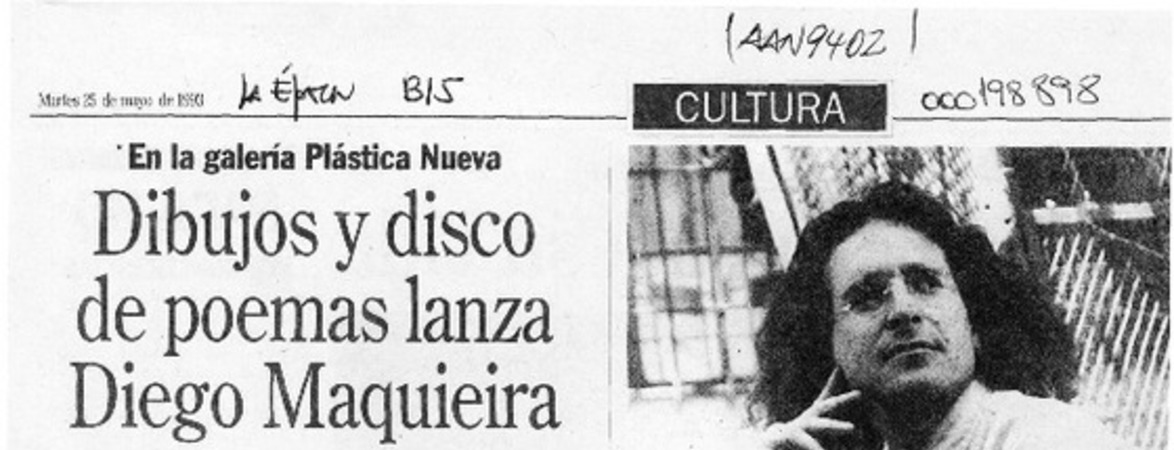 Dibujos y disco de poemas lanza Diego Maquieira  [artículo].