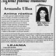 Algunas plumas maulinas  [artículo] Silvia Yáñez C.