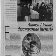 Alfonso Alcalde, desamparado literario