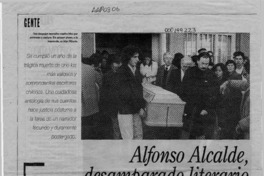 Alfonso Alcalde, desamparado literario