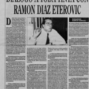 Diálogo a toda tinta con Ramón Díaz Eterovic  [artículo] Guillermo García Corales.