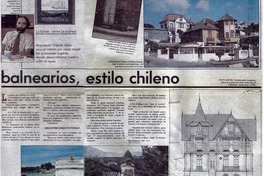 Balnearios, estilo chileno