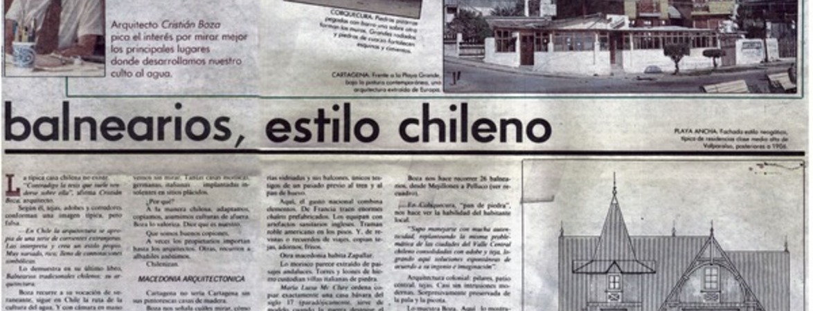 Balnearios, estilo chileno