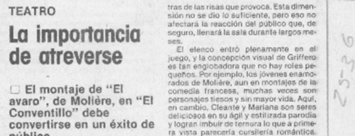 La importancia de atreverse