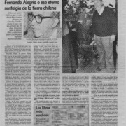 Fernando Alegría o esa eterna nostalgia de la tierra chilena