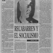 Recabarren y el socialismo  [artículo] Miguel Silva.