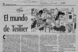 El mundo de Teillier  [artículo] Jaime Valdivieso.