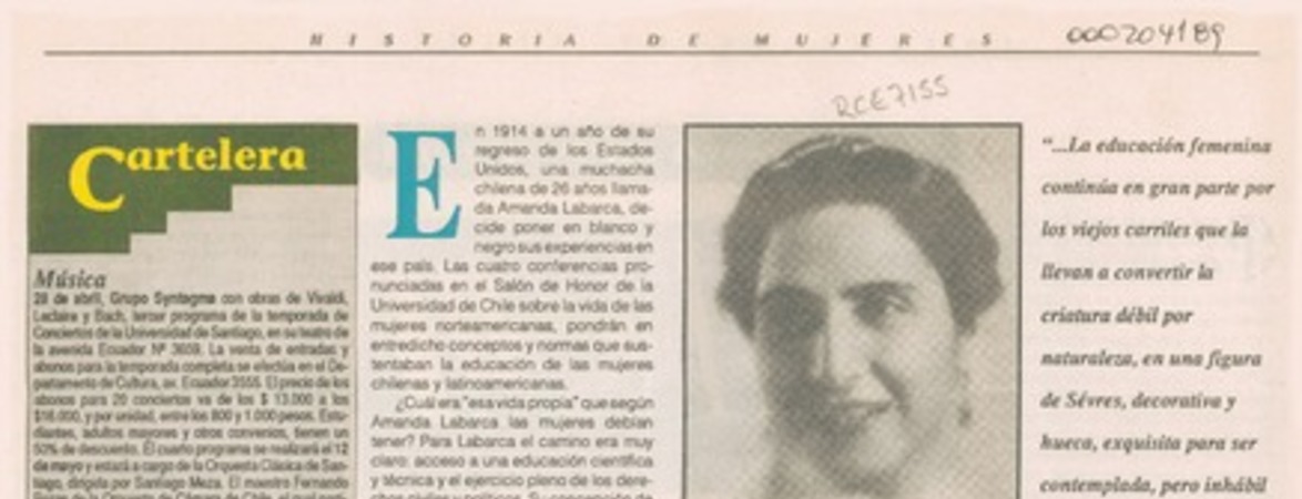 Amanda Labarca, una transgresora
