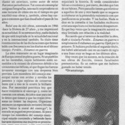 "Perdón -- estamos en guerra"  [artículo] Sergio Vodanovic.