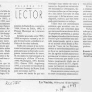Autor postergado  [artículo] Ramón Griffero.