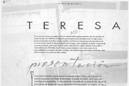 Teresa Calderón  [artículo] Delia Domínguez.