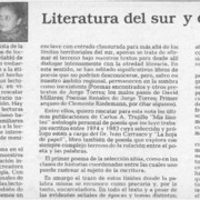 Literatura del sur y de Carlos Trujillo  [artículo] Rosabetty Muñoz.