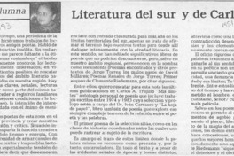 Literatura del sur y de Carlos Trujillo  [artículo] Rosabetty Muñoz.
