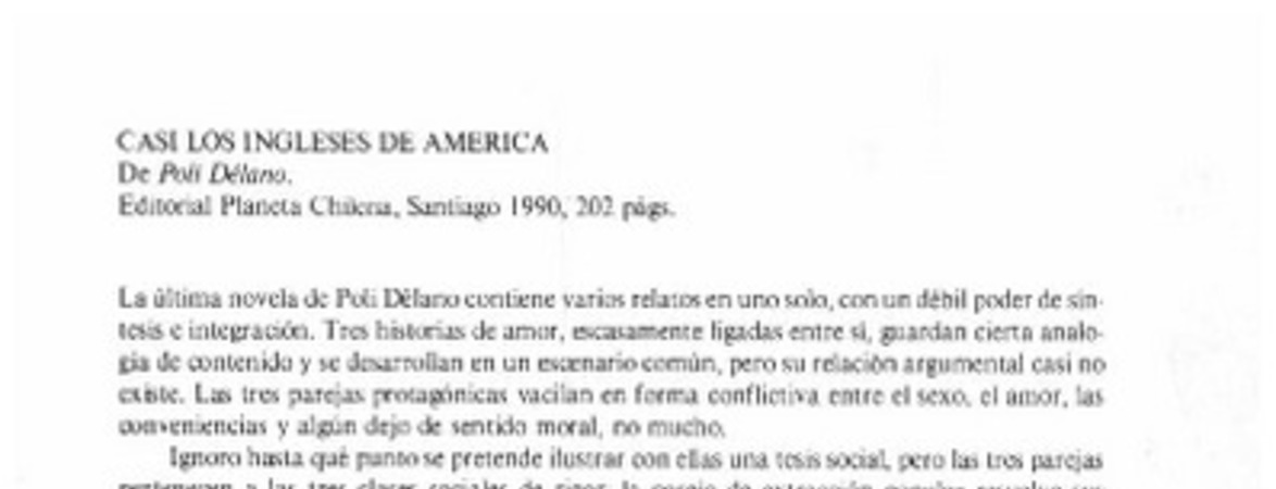 Casi los ingleses de América