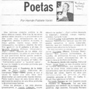 Poetas  [artículo] Hernán Poblete Varas.