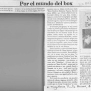 Por el mundo del box  [artículo] Marino Muñoz Lagos.
