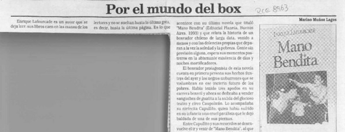 Por el mundo del box  [artículo] Marino Muñoz Lagos.