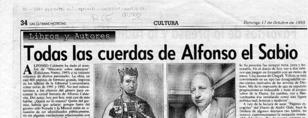 Todas la cuerdas de Alfonso el Sabio  [artículo] Filebo.