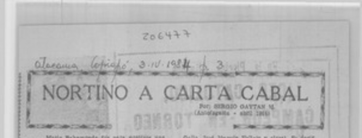Nortino a carta cabal