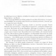 Discurso de recepción de don Mario Barros van Buren