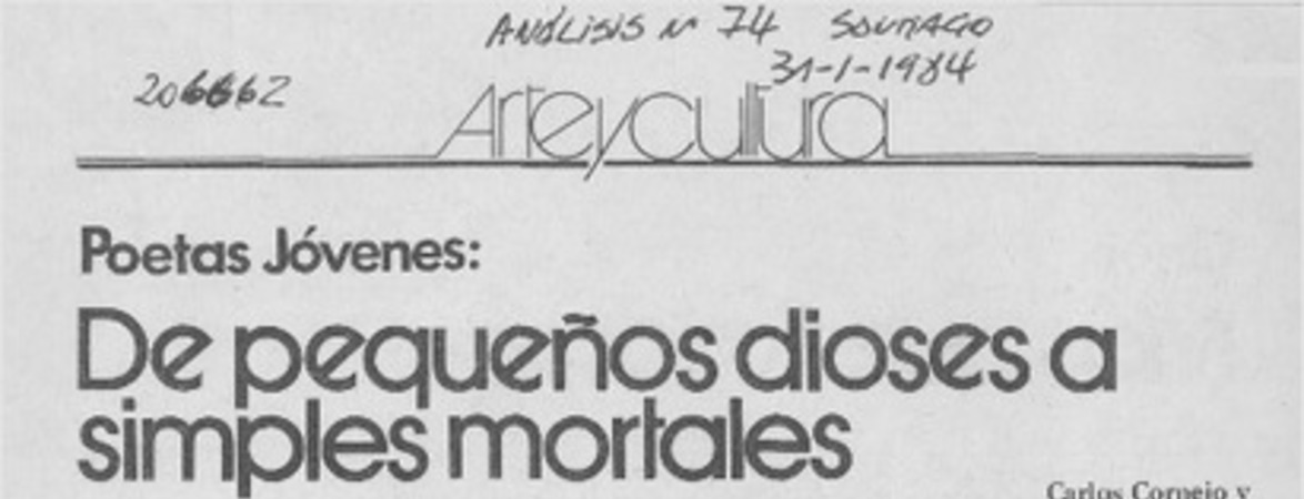 De pequeños dioses a simples mortales