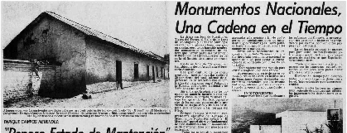 Enrique Campos Menéndez, "Penoso estado de mantención"