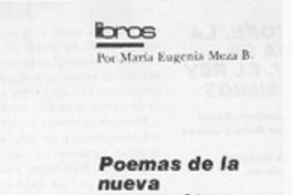 Poemas de la nueva generación
