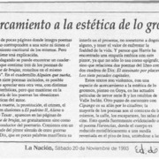 Un acercamiento a la estética de lo grotesco  [artículo] Teresa Calderón.