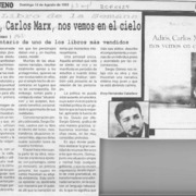 Adiós, Carlos Marx, nos vemos en el cielo  [artículo] Ency Hernández Caballero.