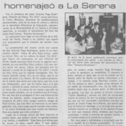 Con sonetos Raúl Correa homenajeó a La Serena
