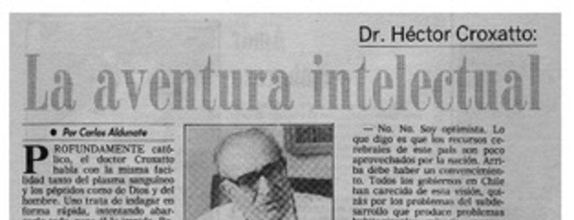 La aventura intelectual