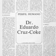Perfil humano Dr. Eduardo Cruz-Coke