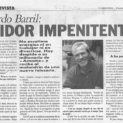 Eduardo Barril, vividor impenitente  [artículo] Carmen Rodríguez.