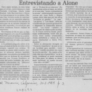 Entrevistando a Alone