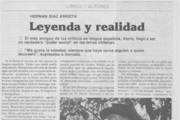 Leyenda y realidad