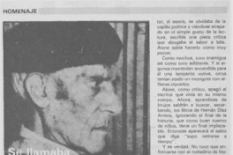 Se llamaba Hernán Díaz Arrieta pero se le conoció como "Alone"