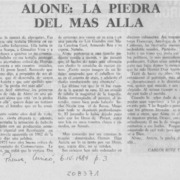 Alone, la piedra del más allá