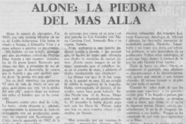 Alone, la piedra del más allá