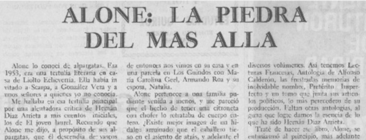 Alone, la piedra del más allá