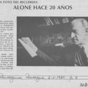 Alone hace 20 años