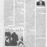 Mala onda  [artículo] Ency Hernández Caballero.
