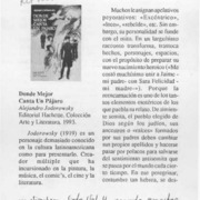 Donde mejor canta un pájaro  [artículo] Eduardo Briceño.