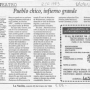 Pueblo chico, infierno grande  [artículo] Hans Ehrmann.