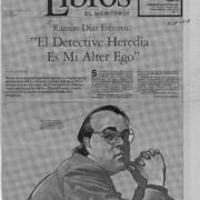 "El detective Heredia es mi alter ego"  [artículo] Beatriz Berger.